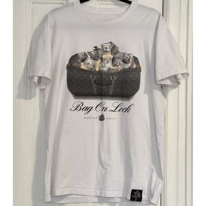 Muerte Hustle Daily T Shirt Men's Size Large White